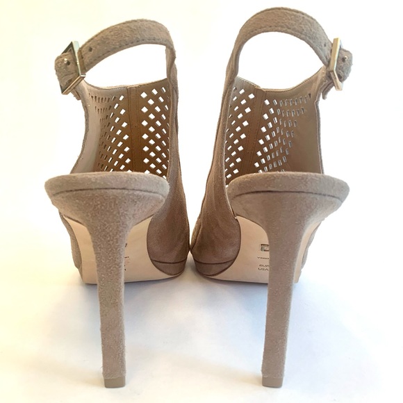 Diane Von Furstenberg Lyon Slingback Suede Sandal - Picture 6 of 16